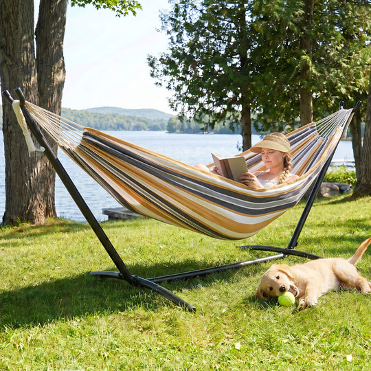 hammock with stand#color-h_coffee-stripes