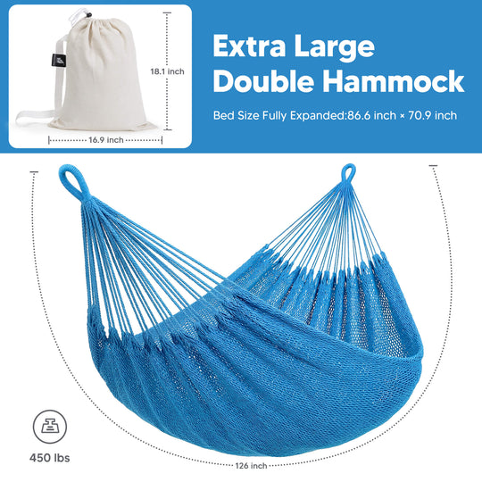 camping hammock#color_blue