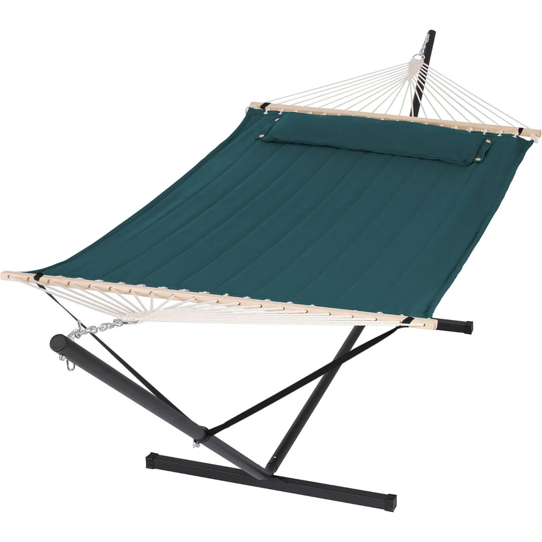 hammock with stand#color_dark-green