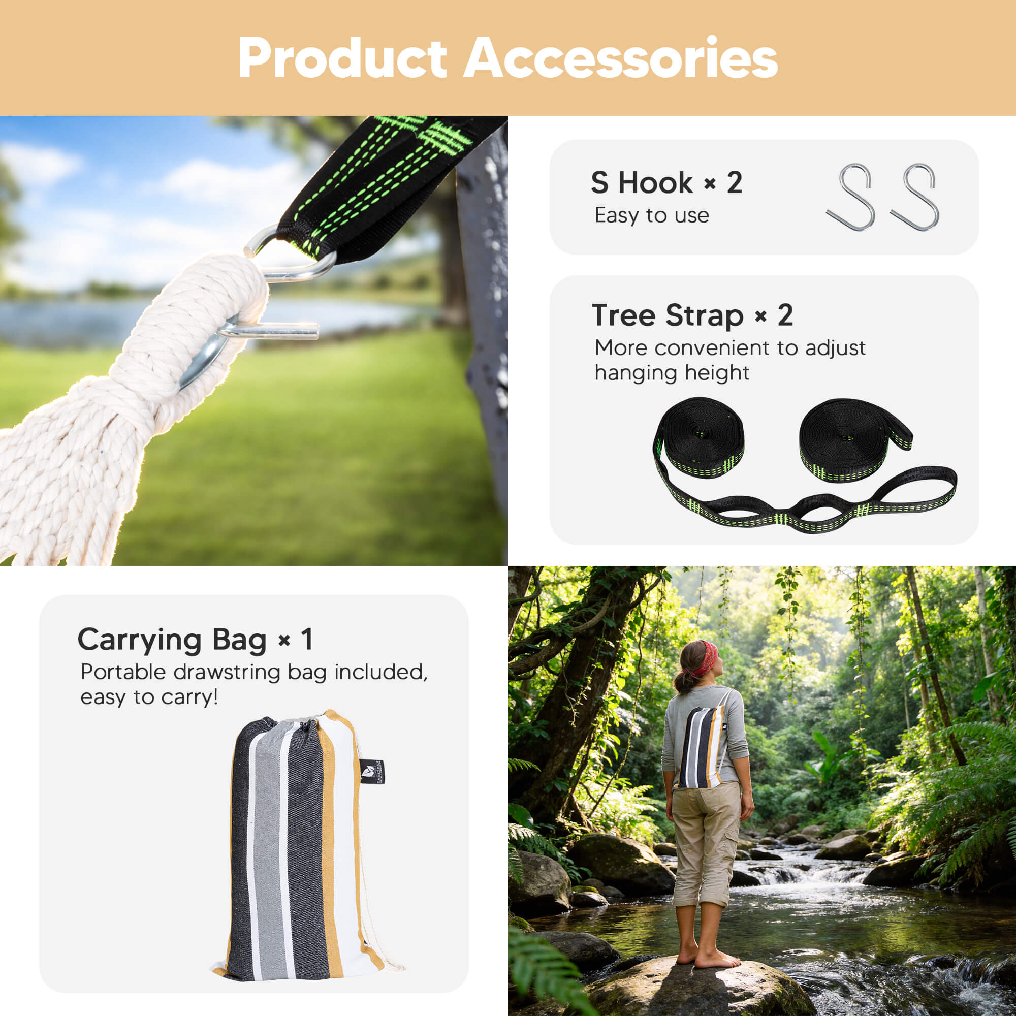 canping hammocks#color_coffee-stripes