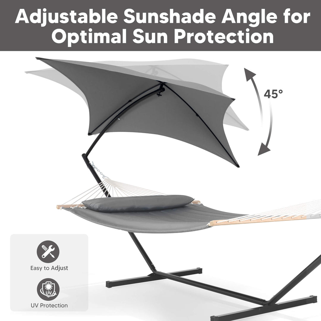 Standing Hammock with Stand#color_light-gray