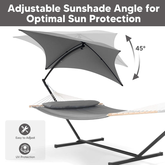 Standing Hammock with Stand#color_light-gray