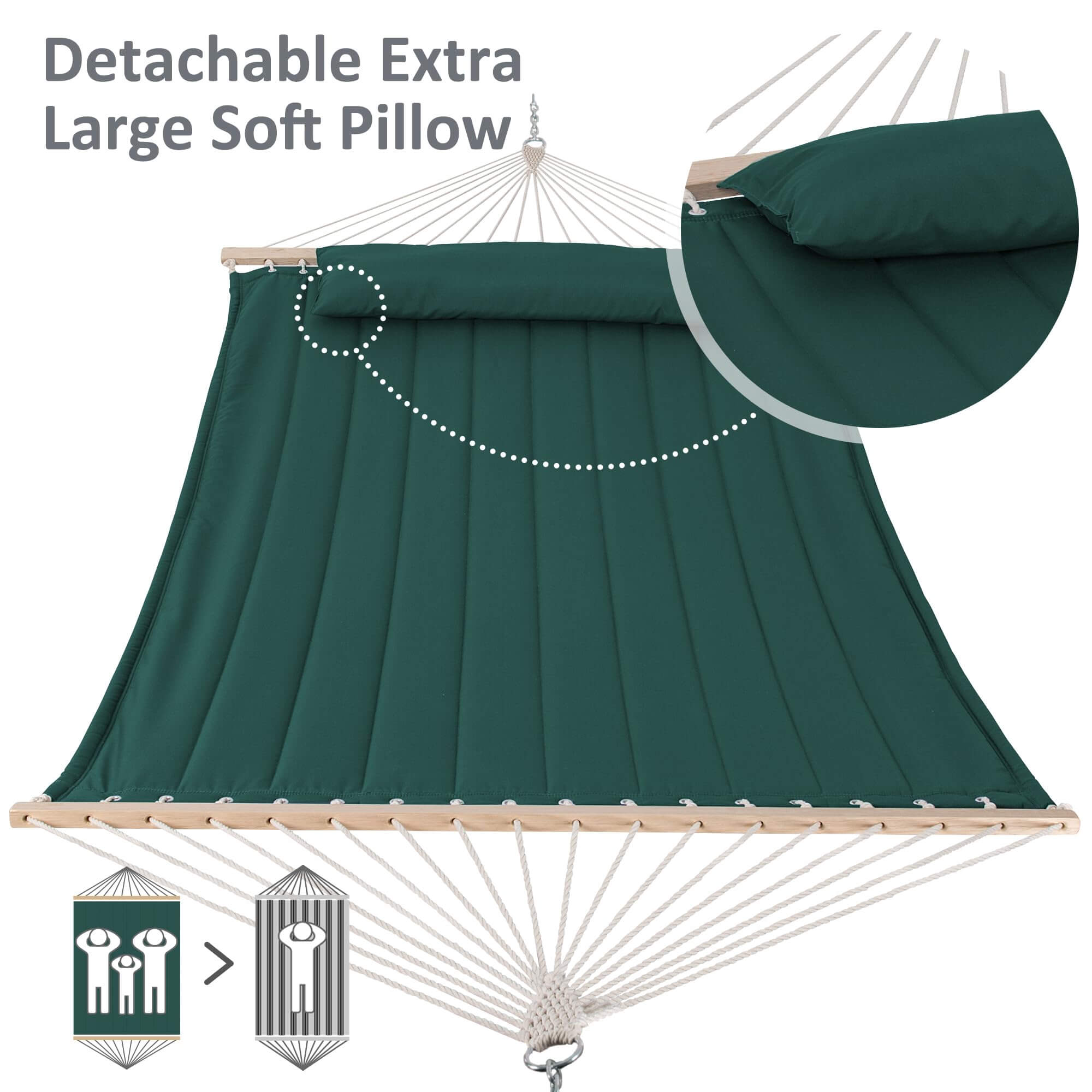 SUNCREAT-2-person-large-quilted-hammock-with-stand#color_dark-green
