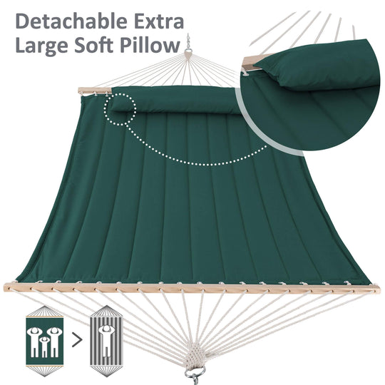 SUNCREAT-2-person-large-quilted-hammock-with-stand#color_dark-green