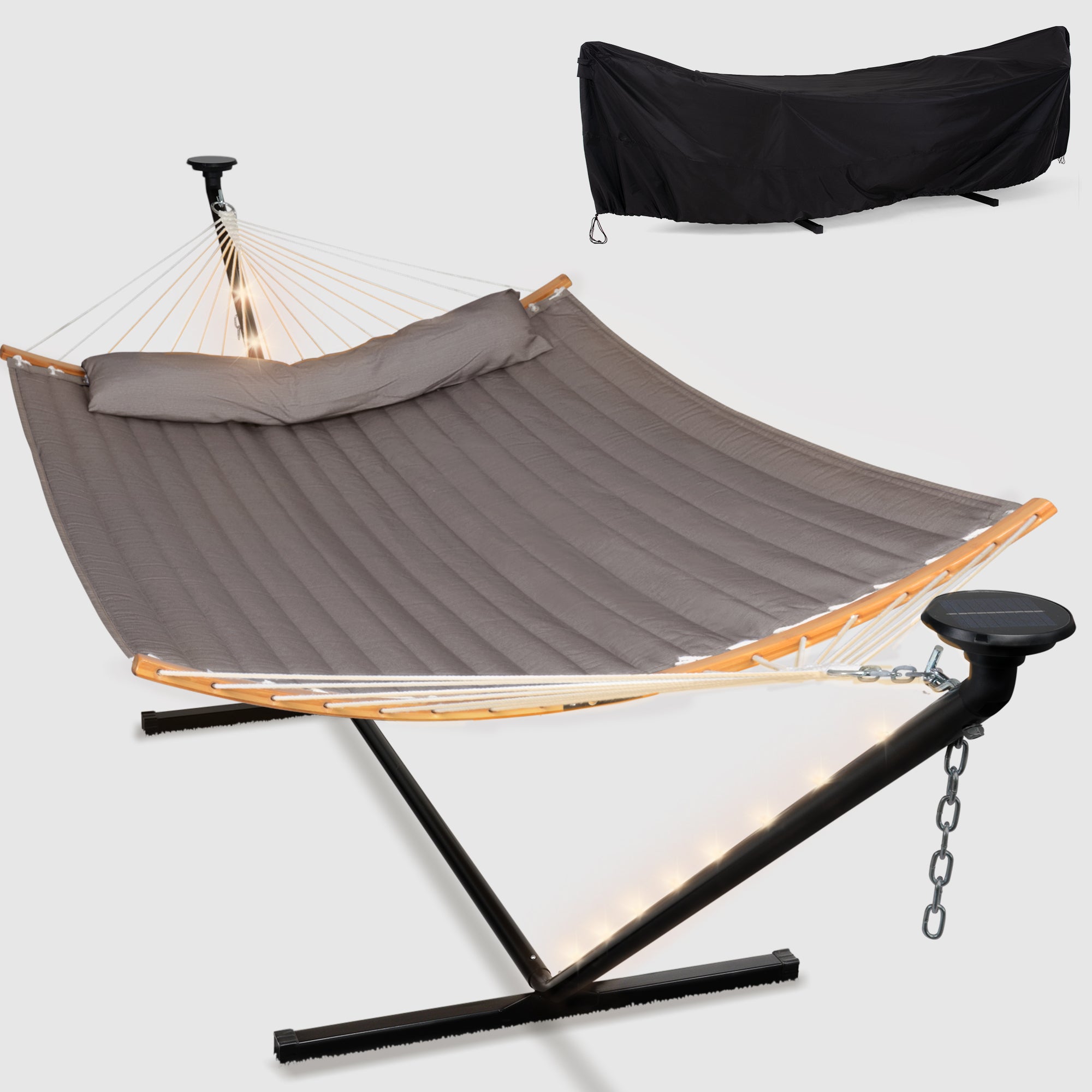 double hammock with stand  #color_brown-gray#options_combo-cover-$215.99-save-40%