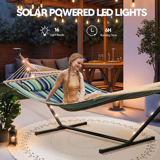 hammock with stand#color_blue-aqua