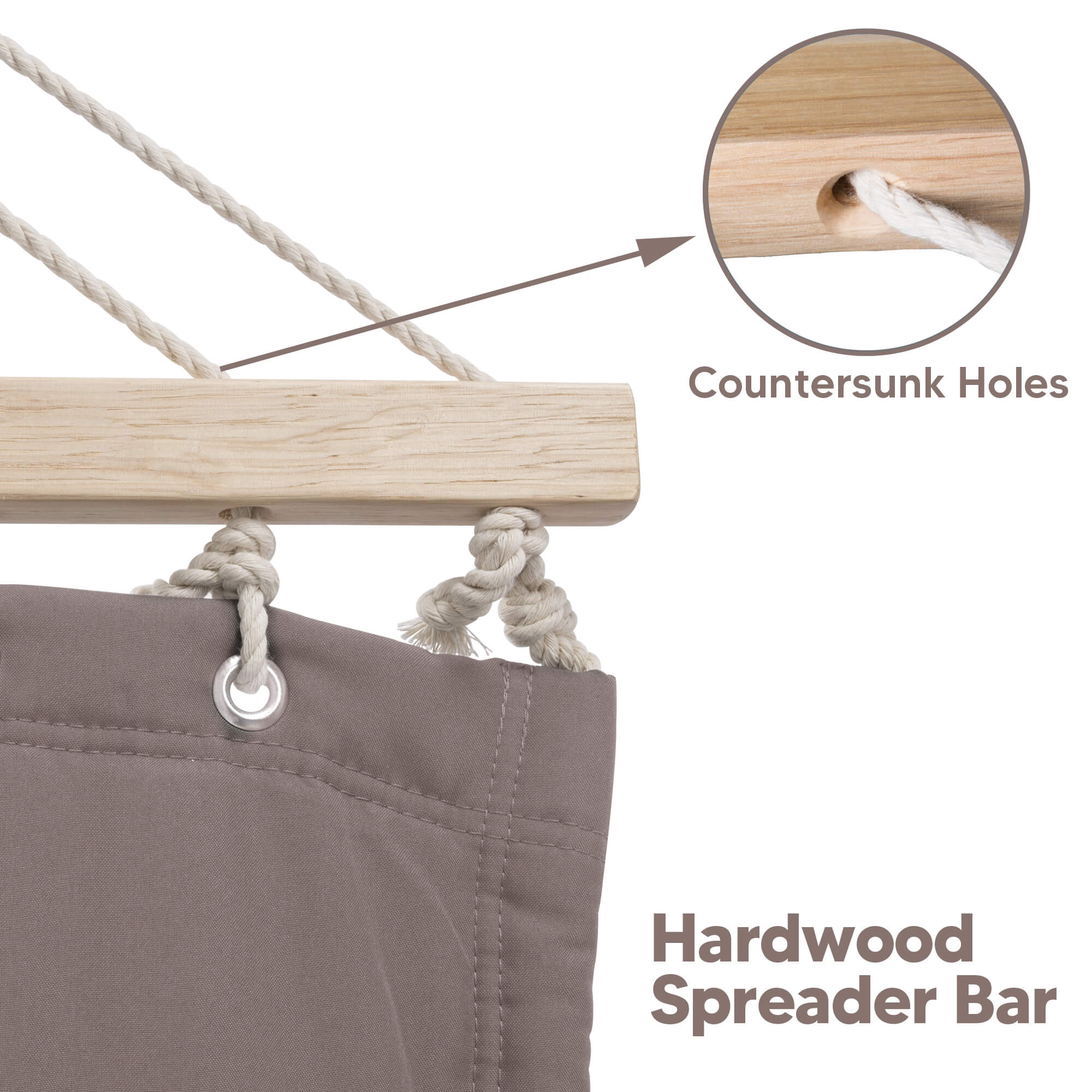 Standing Hammock with Stand#color_brown