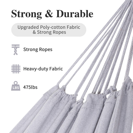 hammock with wood stand#color_light-gray