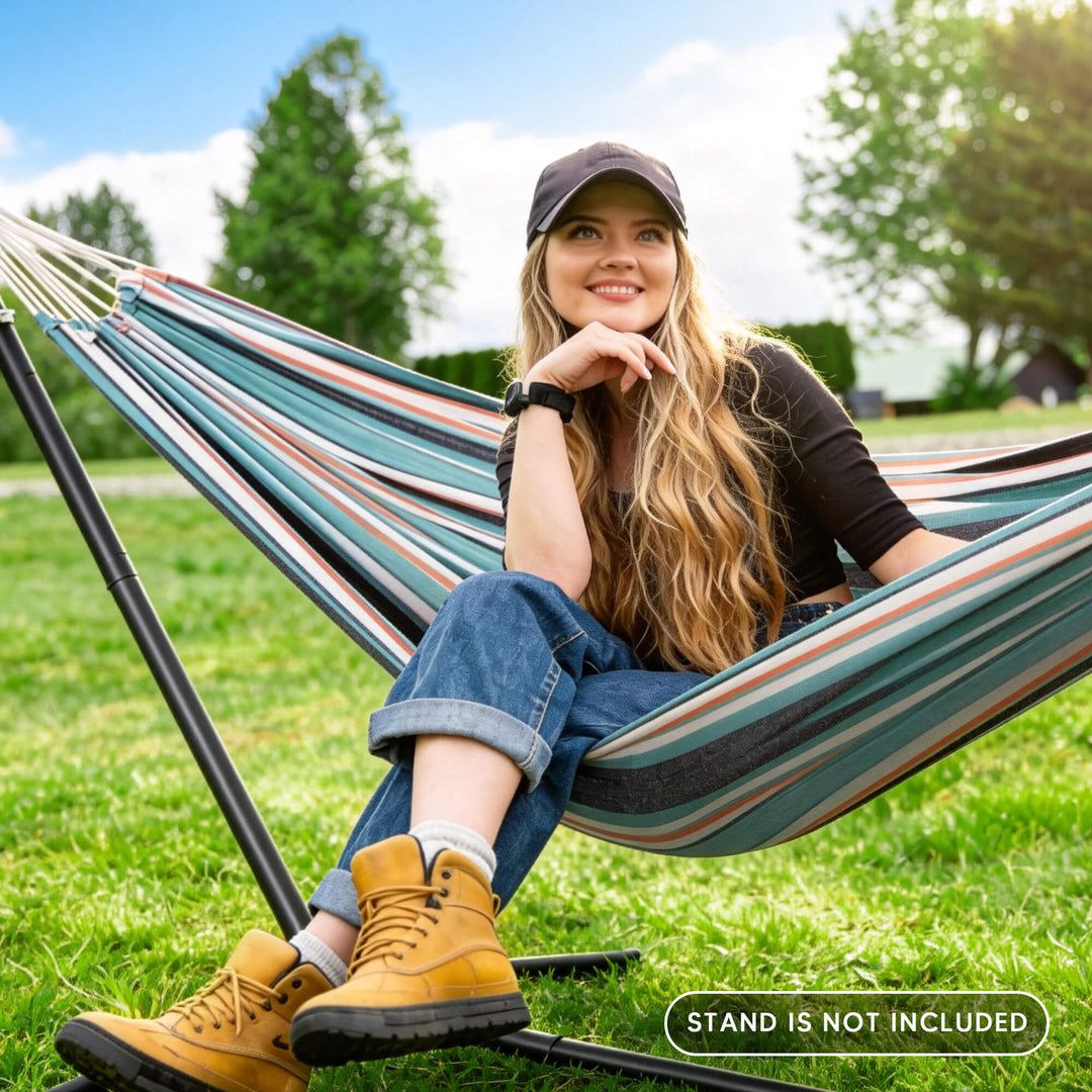 Camping Hammock for Outdoor#Color_green-red
