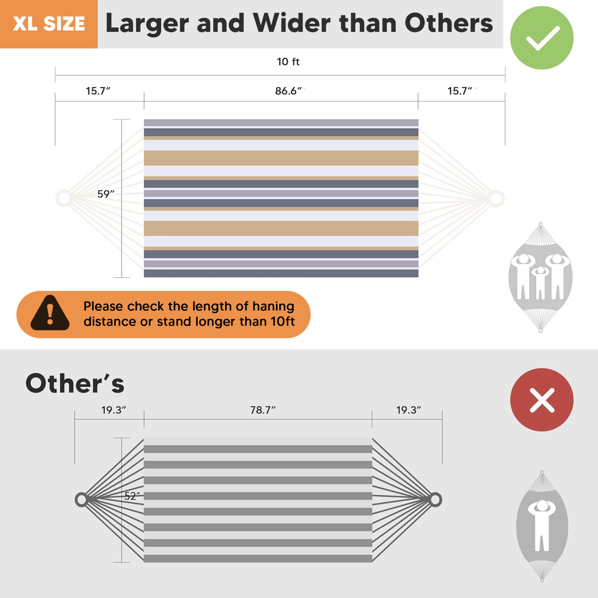 canping hammocks#color_coffee-stripes