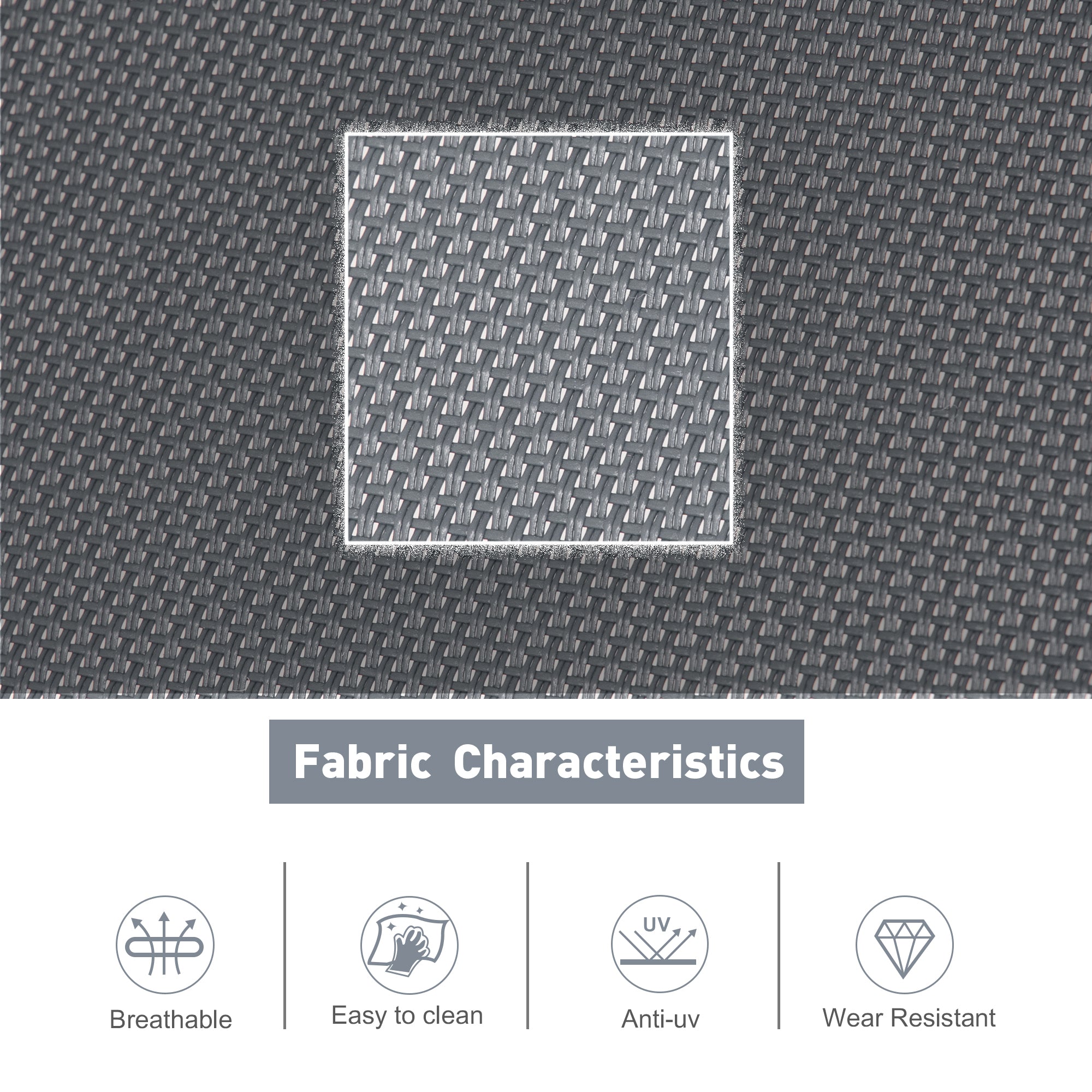 Outdoor Lounge Chair #color_grayish-blue-2