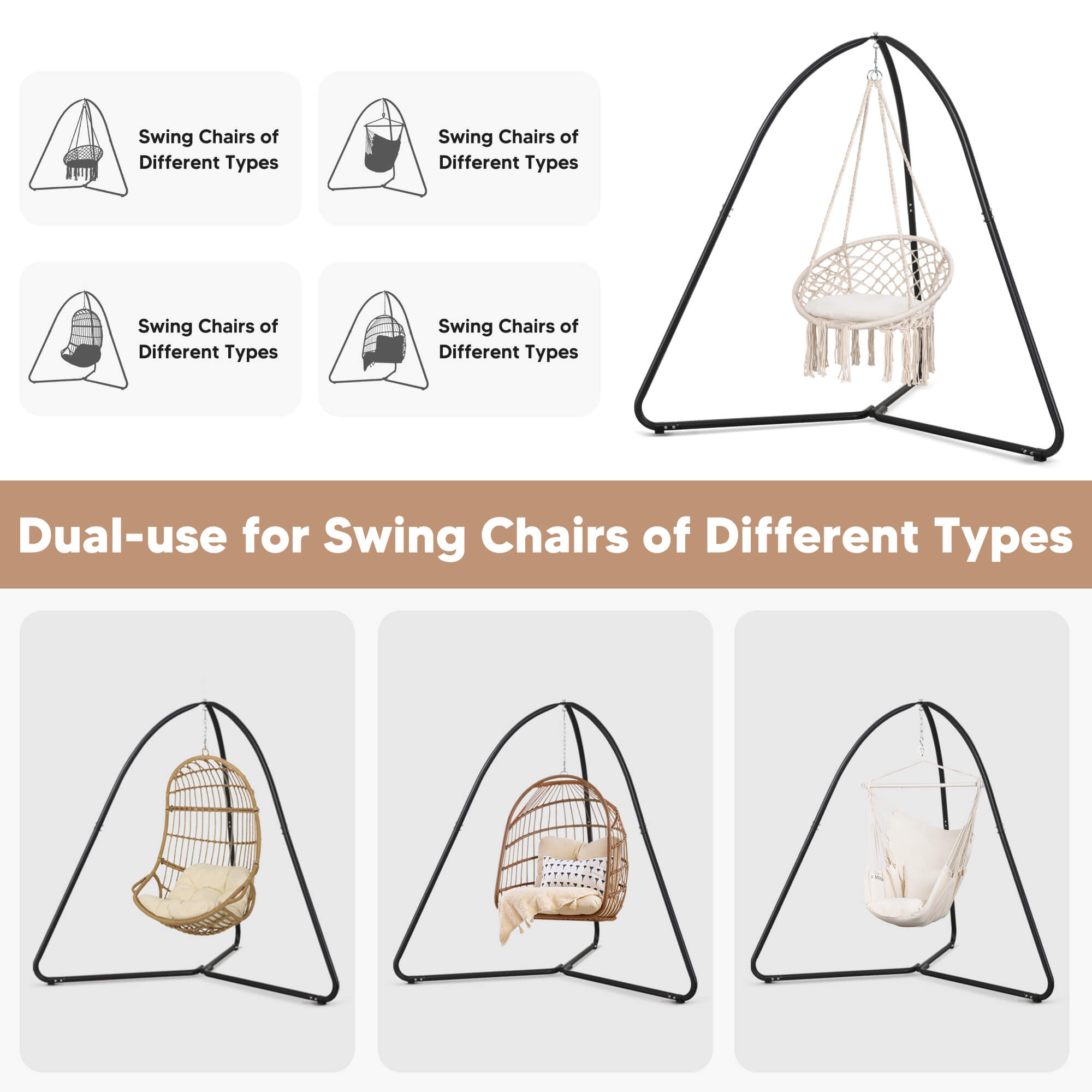 hammock chair stand#color_black