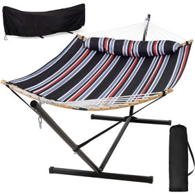 SUNCREAT-Double-Quilted-Hammock-with-Stand#color-f_dark-blue-red