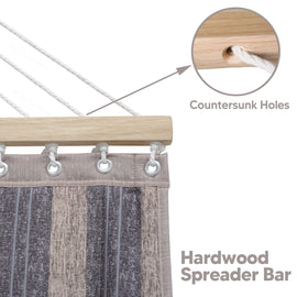 hammock with stand#color_gray-stripes