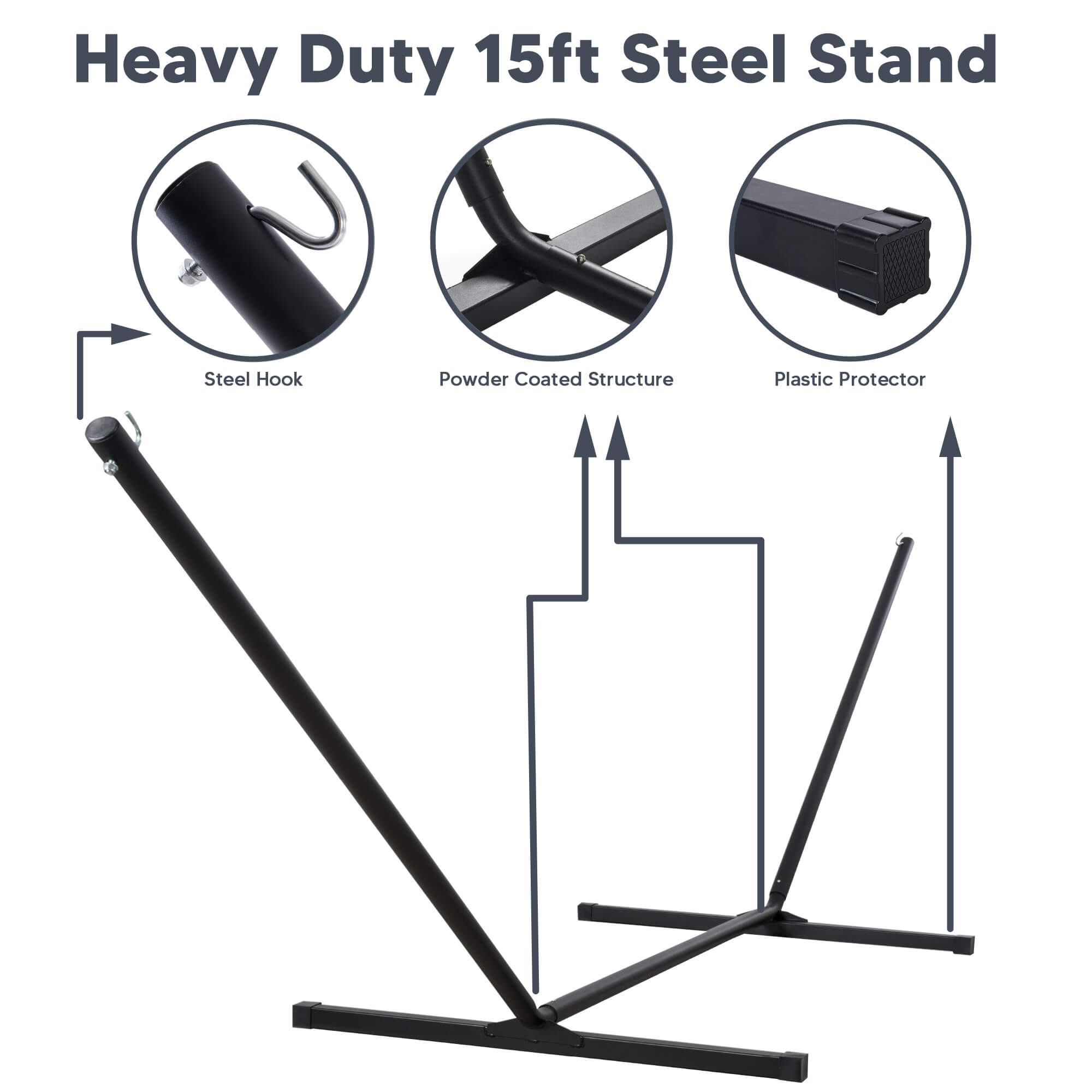 hammock with stand#color_light-gray