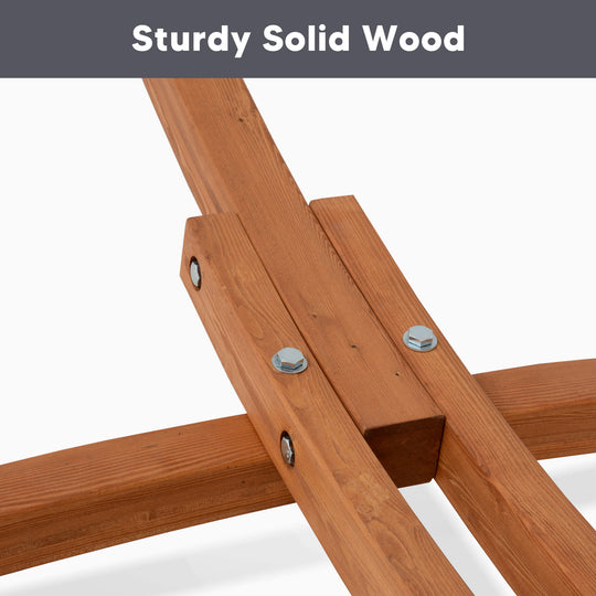 hammock with wooden stand#color_dark-gray
