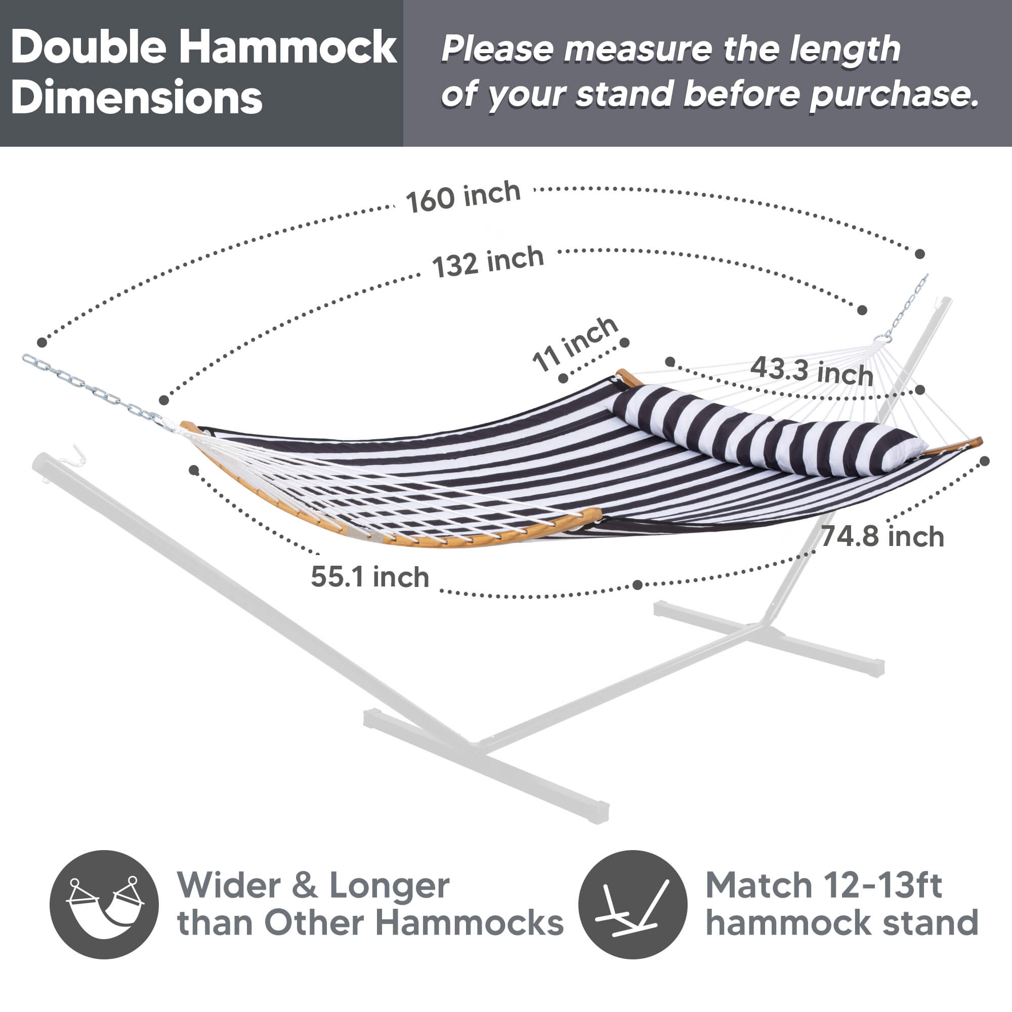 SUNCREAT-Double-Hammock-with-Curved-Bar#color_black-stripes