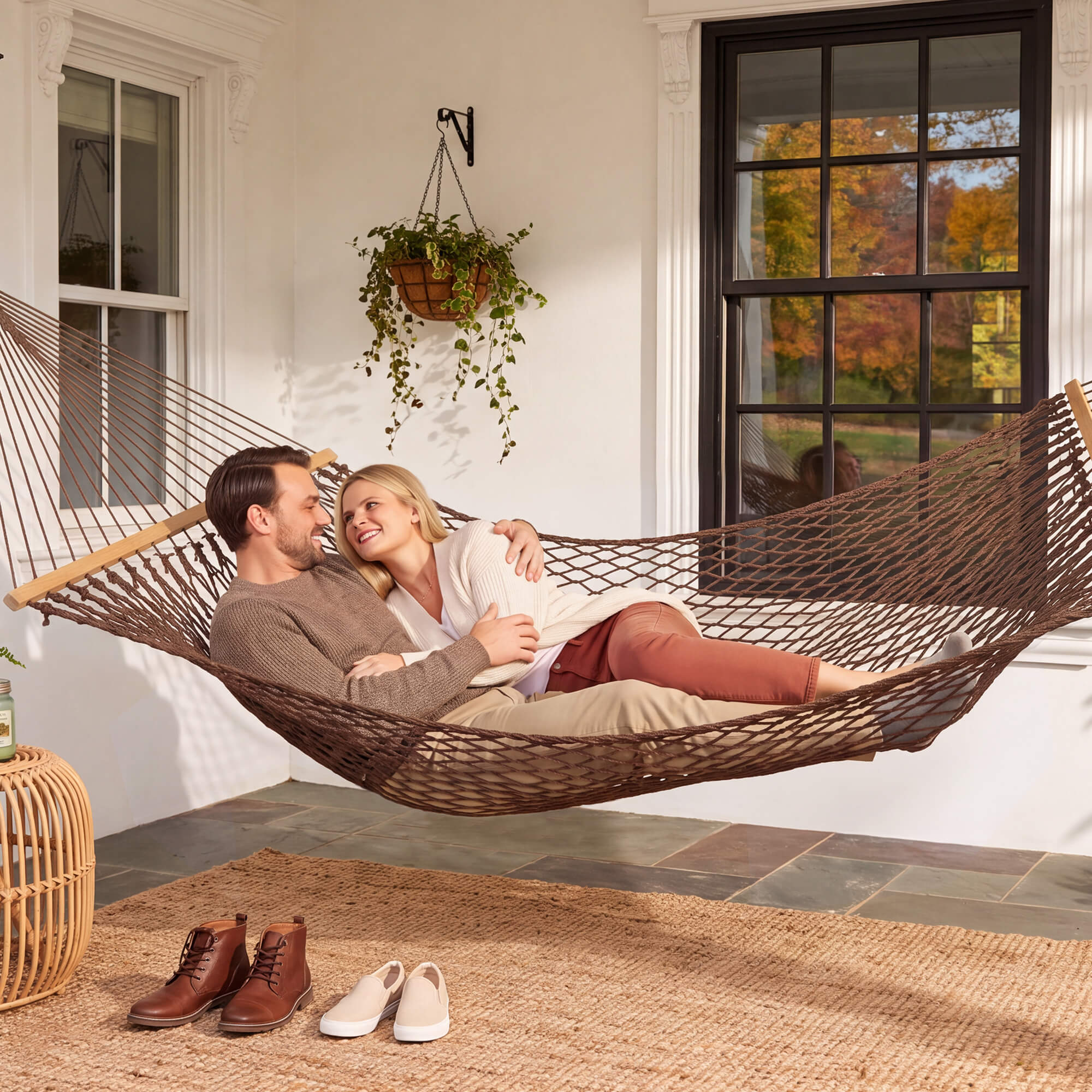 SUNCREAT-Cotton-Rope-Double-Hammock-Natural#color_brown