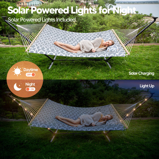 hammock with stand#color_light-gray
