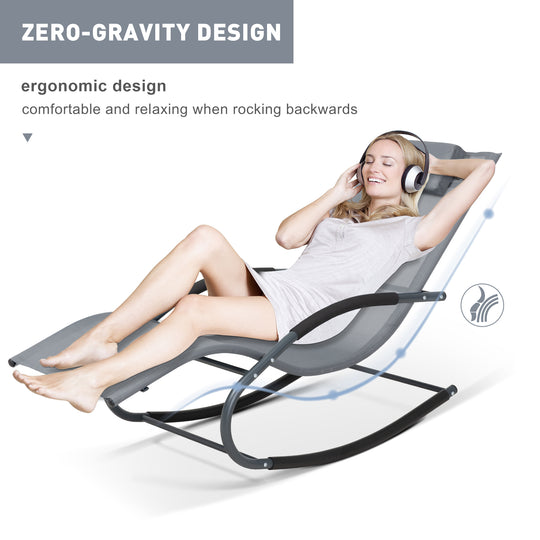 Outdoor Lounge Chair #color_grayish-blue-1