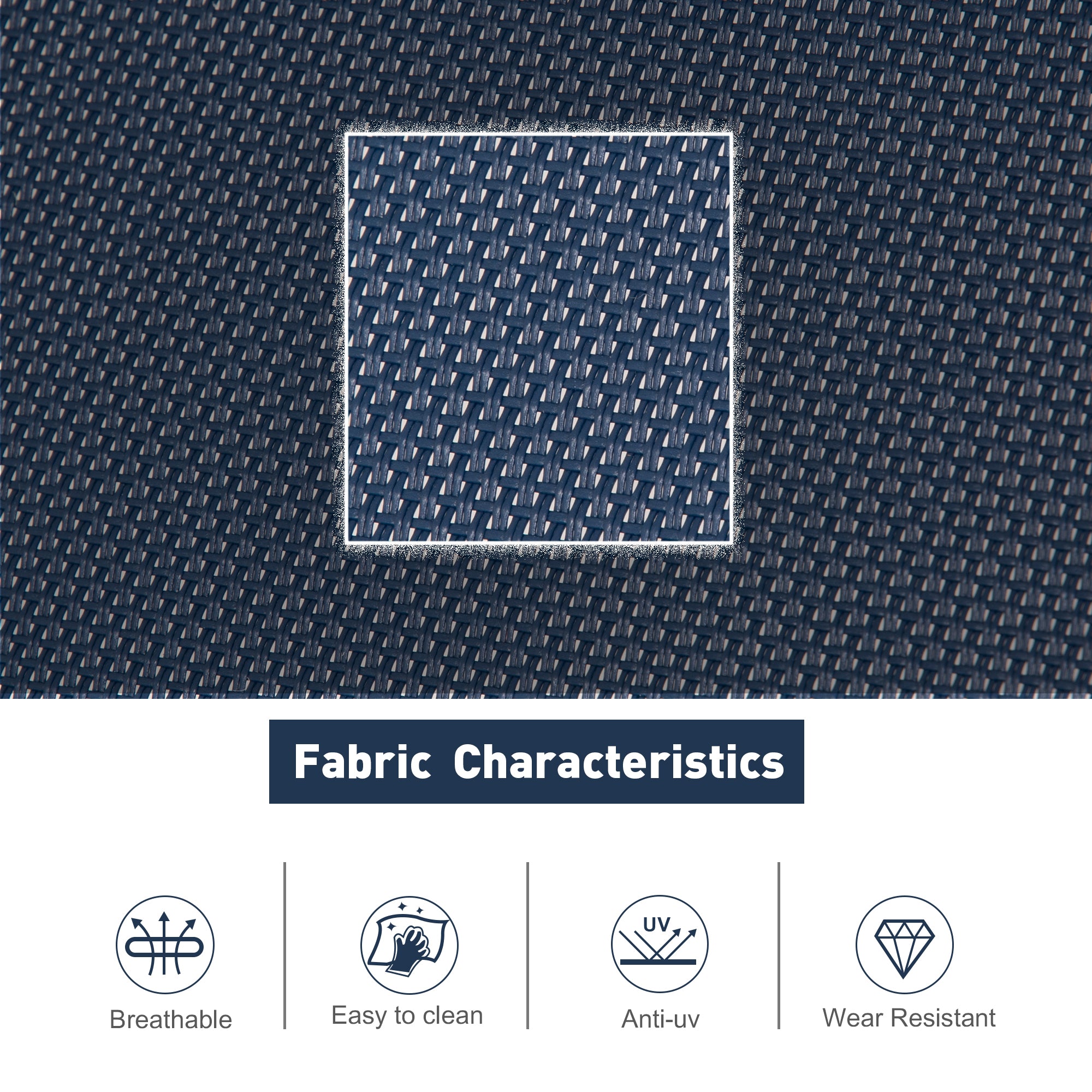 Outdoor Lounge Chair #color_navy-blue-2