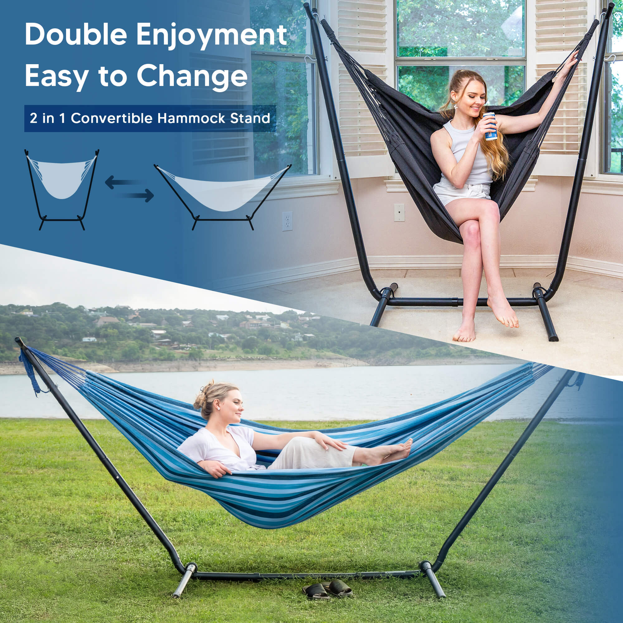 SUNCREAT-2-in-1 Heavy-Duty-2-Person-Hammock-with-Stand#color_blue-stripes