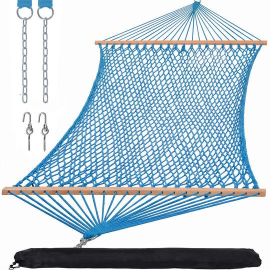 SUNCREAT-Cotton-Rope-Double-Hammock-Natural#color_blue
