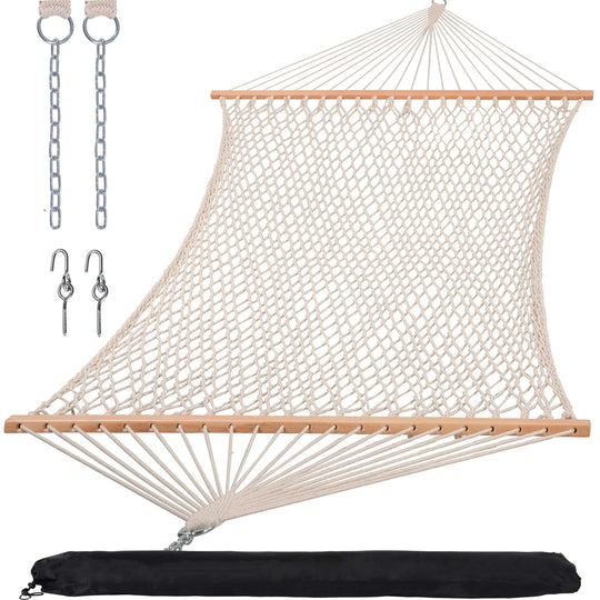 SUNCREAT-Cotton-Rope-Double-Hammock-Natural#color_natural