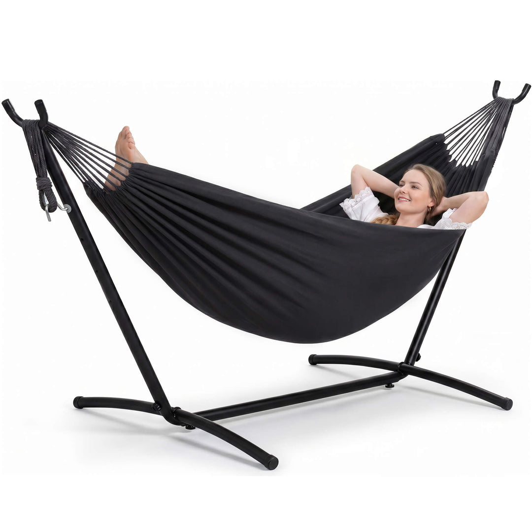 hammock with stand#color-h_dark-gray