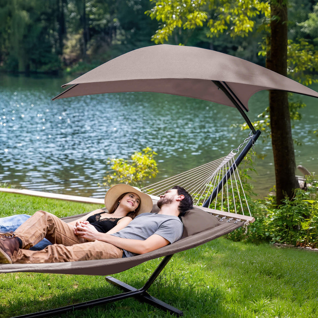 Standing Hammock with Stand#color_brown