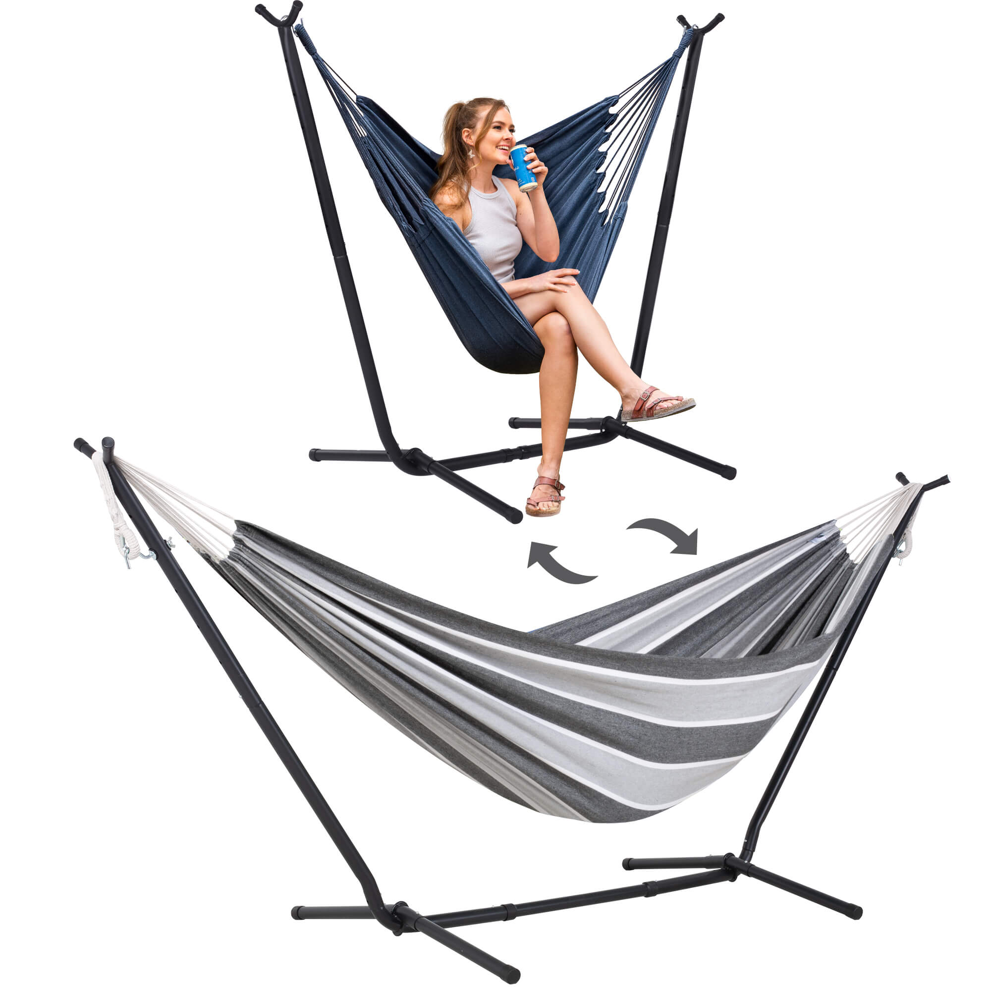 SUNCREAT-2-in-1 Heavy-Duty-2-Person-Hammock-with-Stand#color_light-gray-stripes