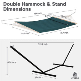 hammock with stand#color_dark-green