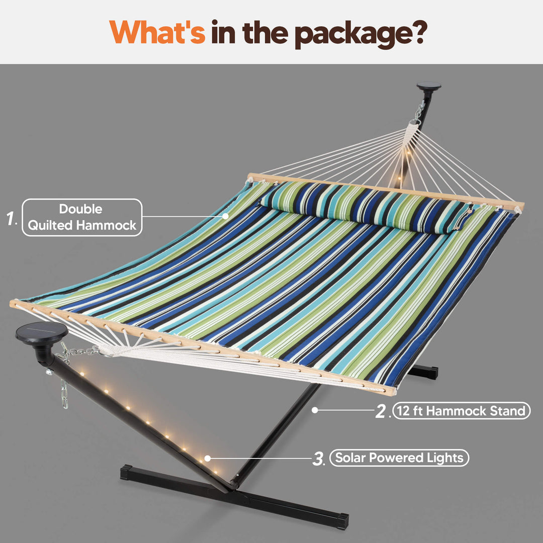 hammock with stand#color_blue-aqua