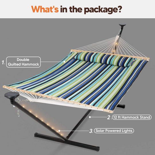 hammock with stand#color_blue-aqua