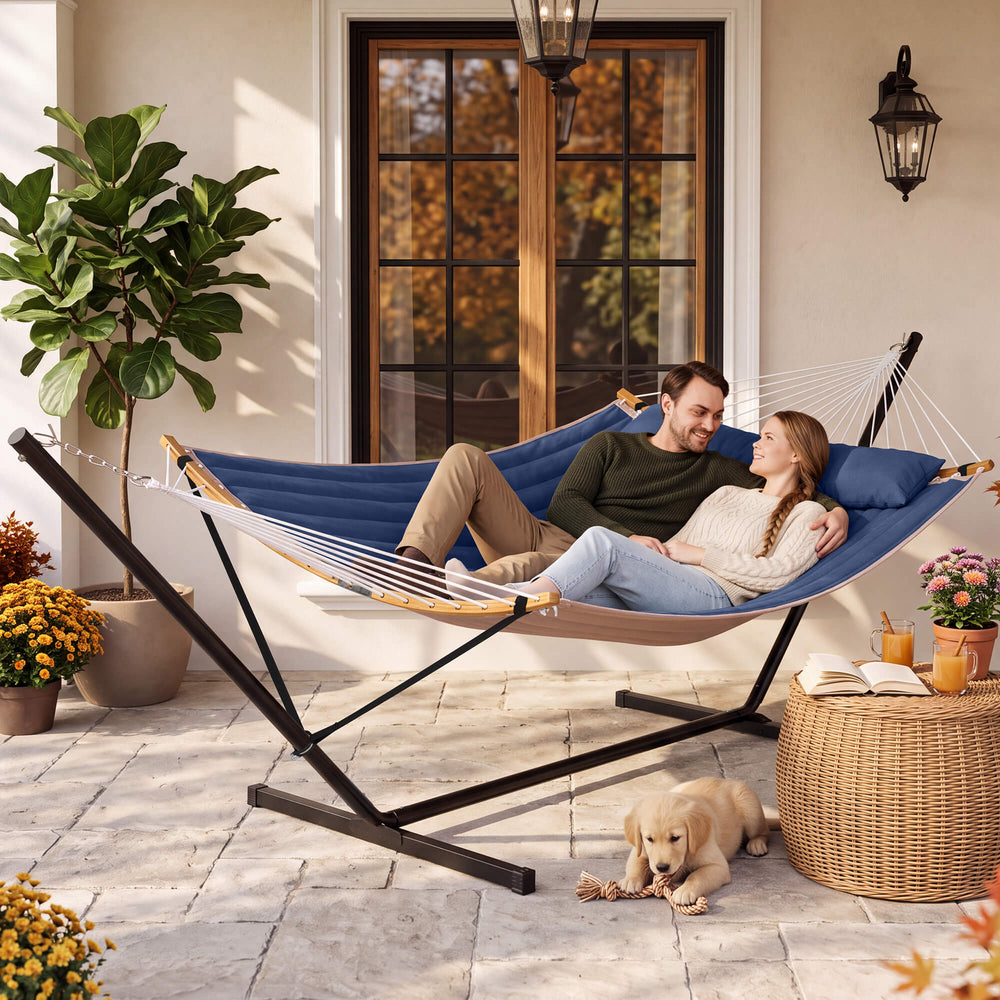 SUNCREAT-Double-Quilted-Hammock-with-Stand-Dark-Blue#color_dark-blue