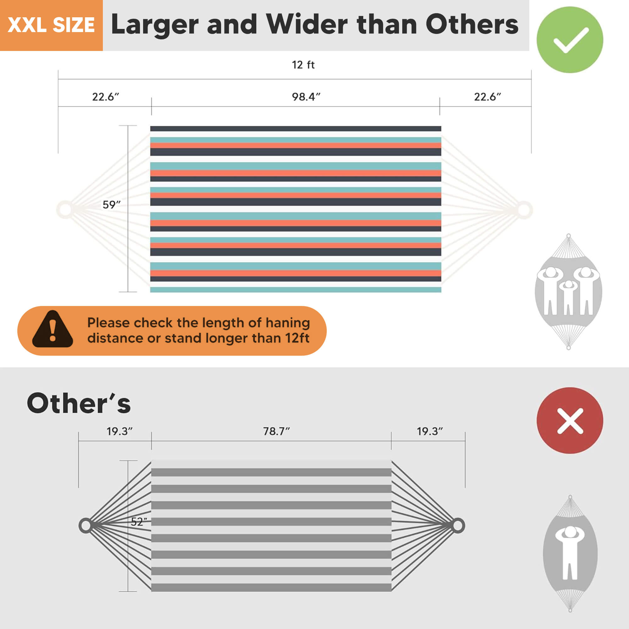 Camping Hammock for Outdoor#Color_green-red