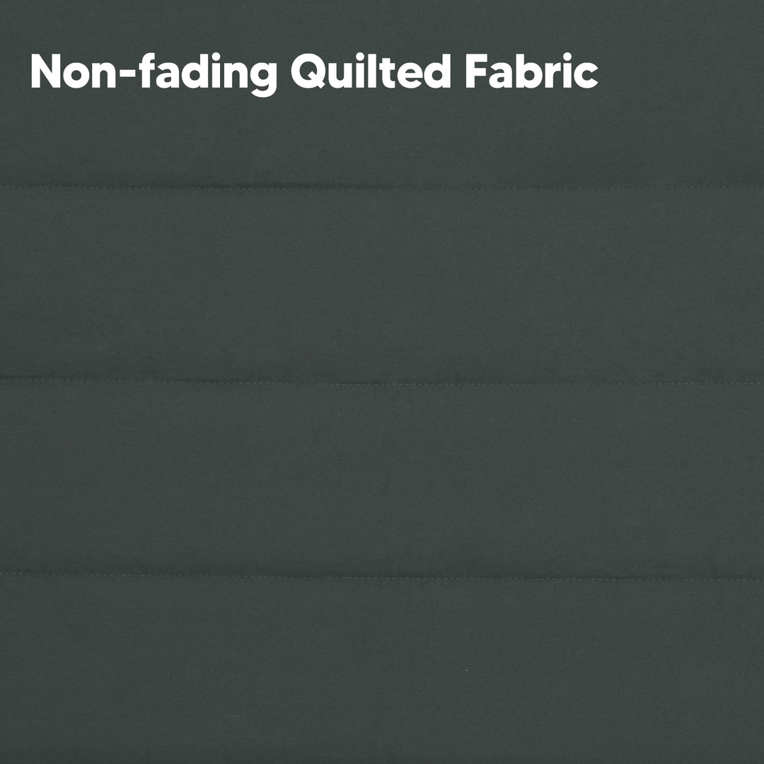 SUNCREAT Quilted Fabric Hammock#color_green-gray