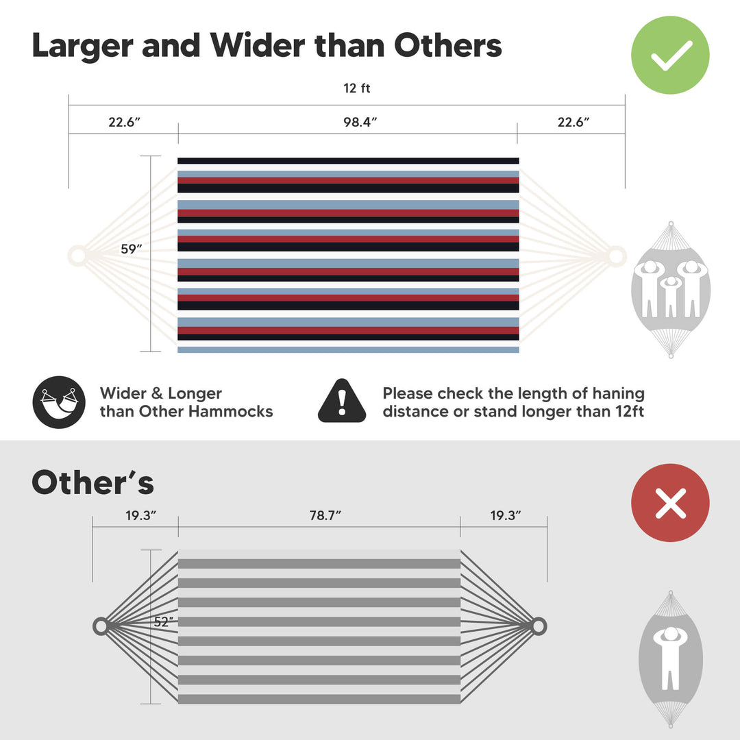 Camping Hammock for Outdoor#Color_navy-red