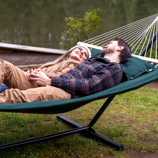 hammock with stand#color_dark-green