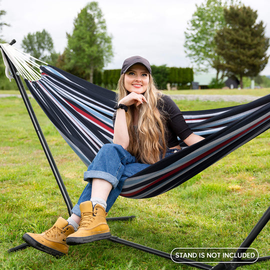 Camping Hammock for Outdoor#Color_navy-red