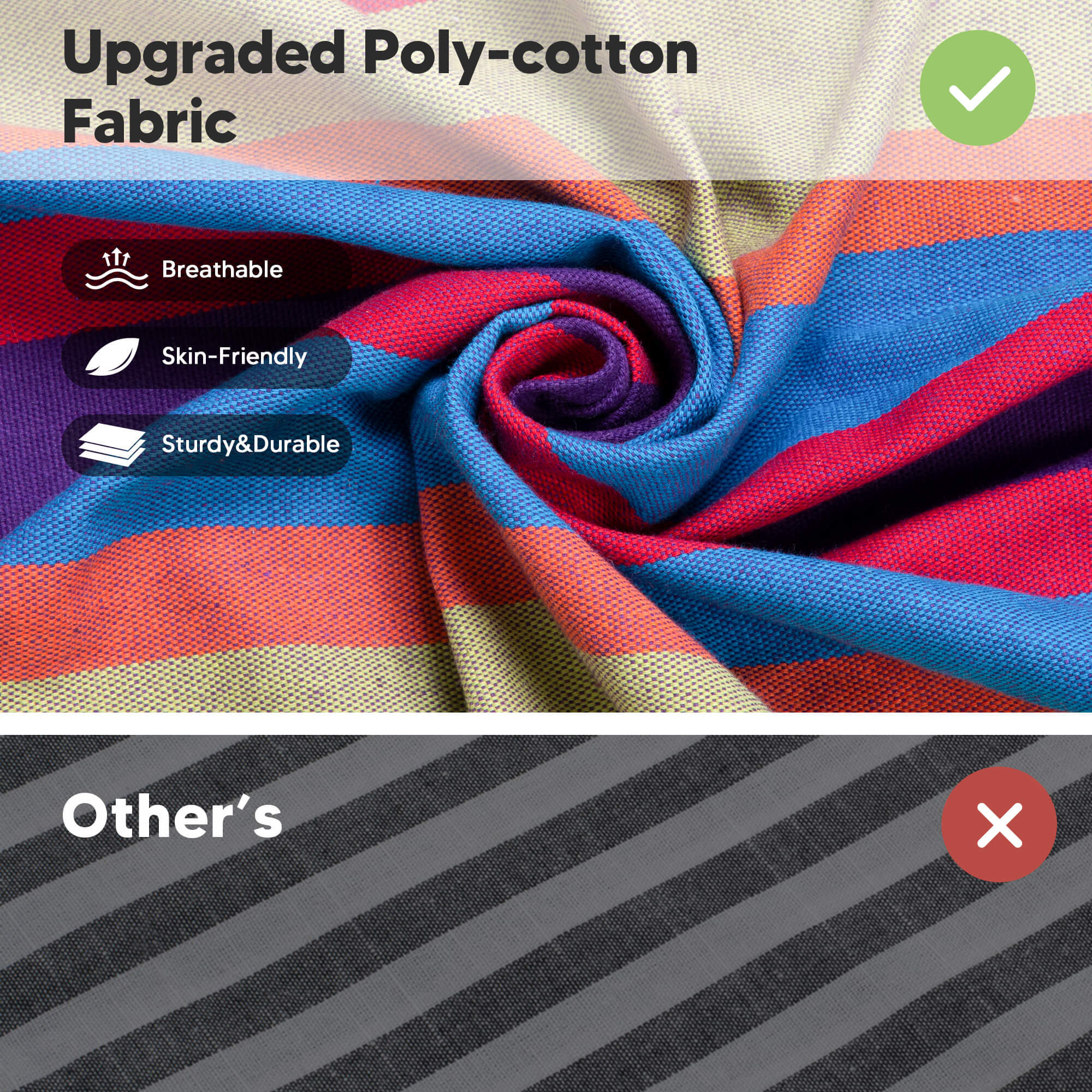 canping hammocks#color_colorful-stripes