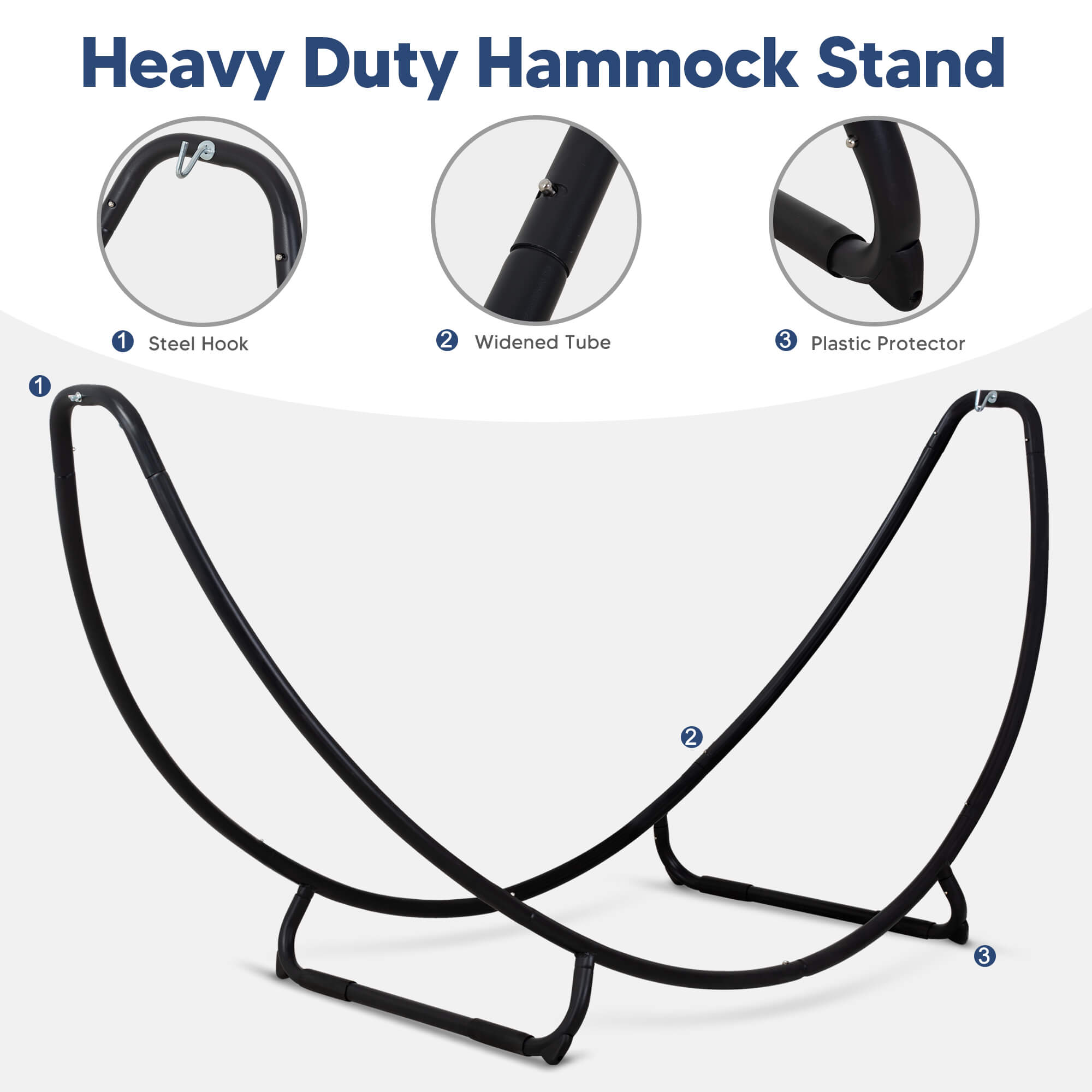 hammock with stand#color_ocean-stripes