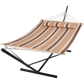 SUNCREAT-Double-Hammock-with-Stand#color_brown-stripes