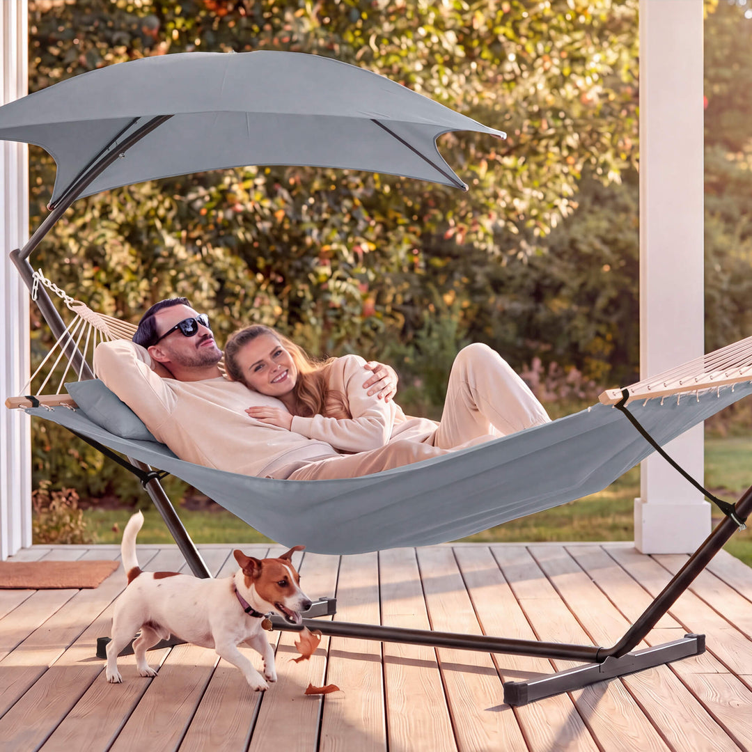 Standing Hammock with Stand#color-c_light-gray