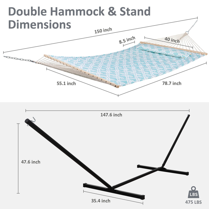 SUNCREAT-Double-Hammock-with-Stand-Green#color_green