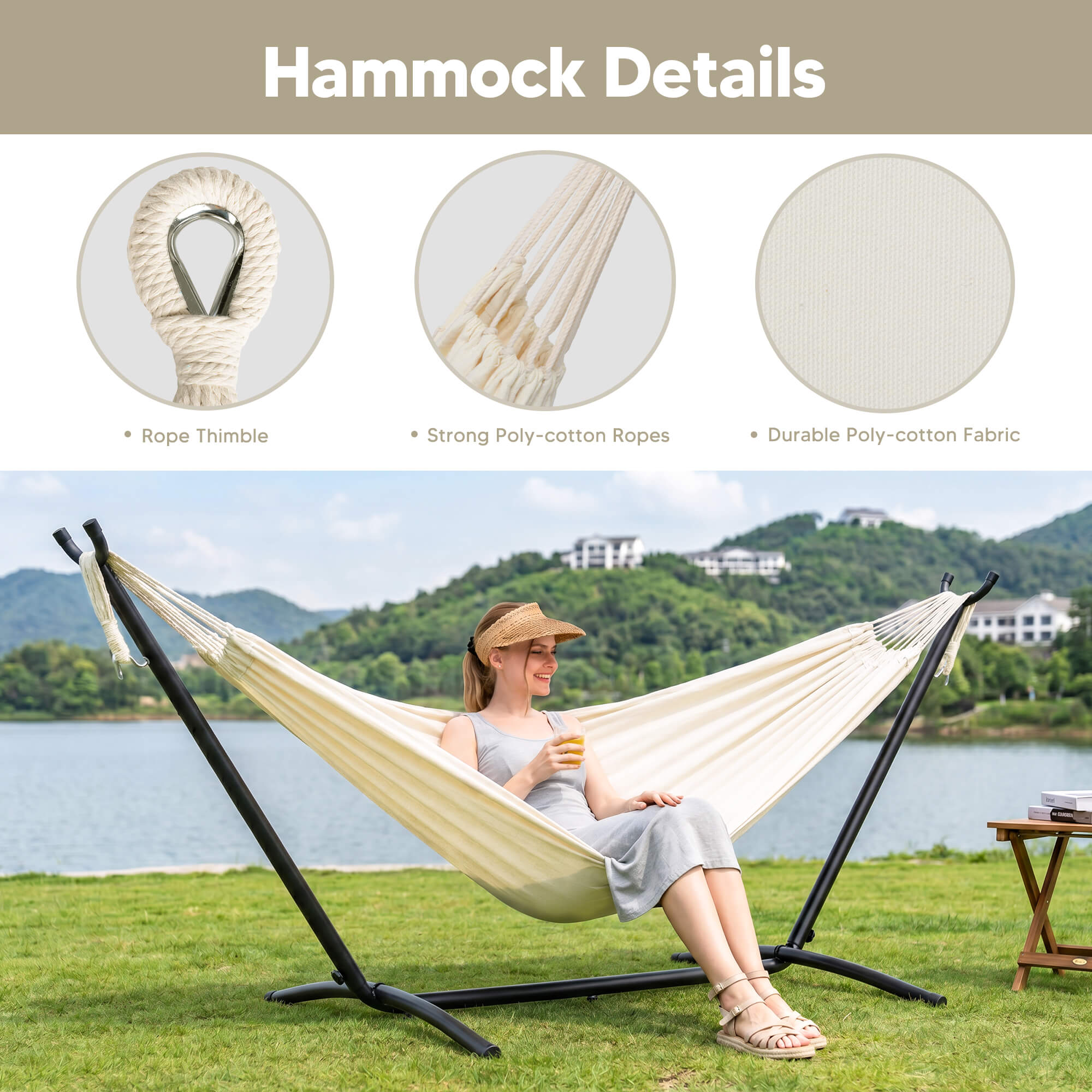 hammock with stand#color-h_white