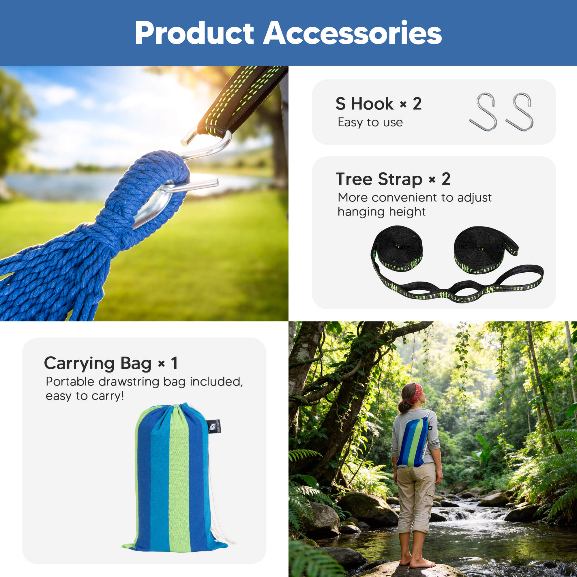 canping hammocks#color_blue-stripe