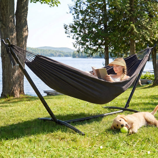 hammock with stand#color-h_dark-gray