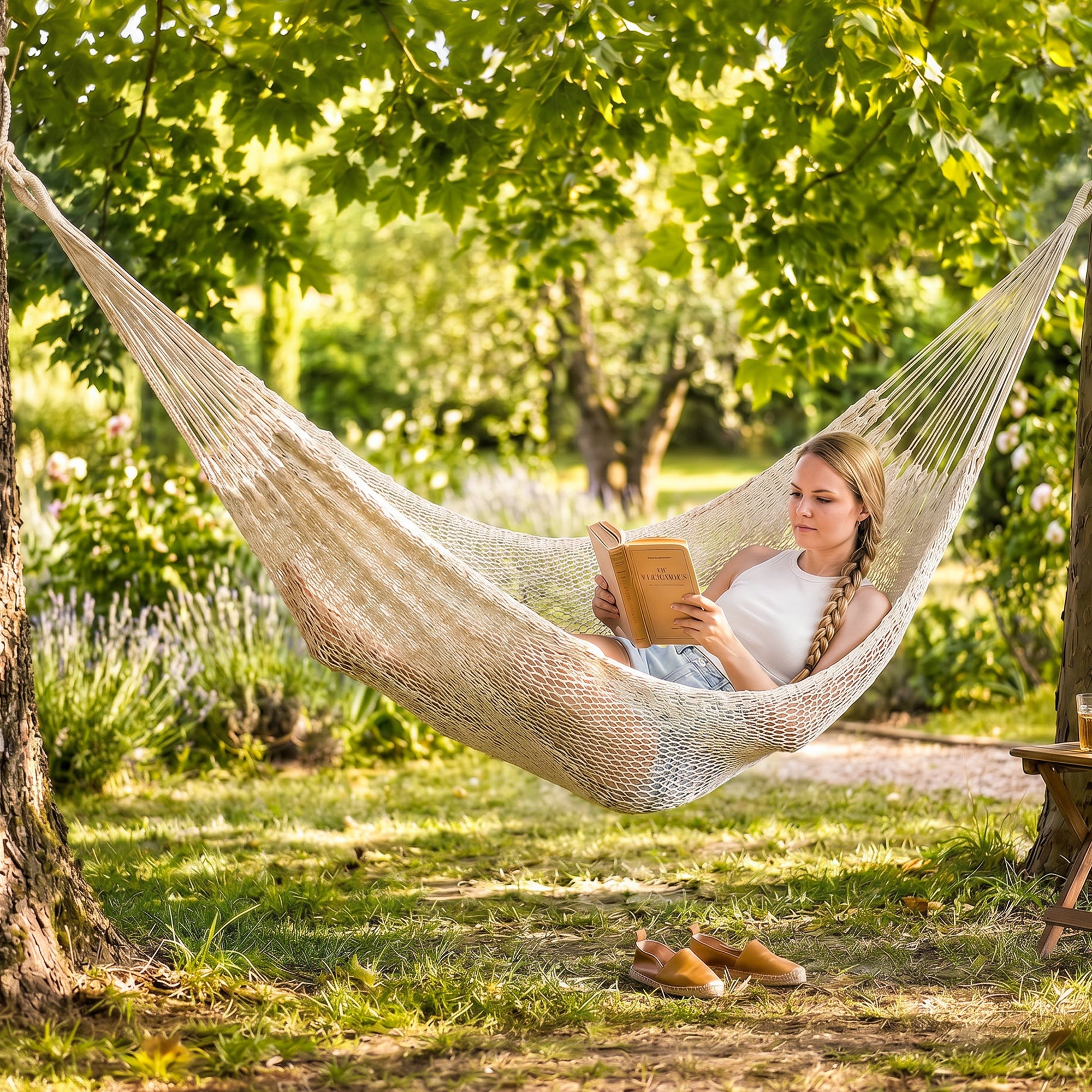 camping hammock#color_beige