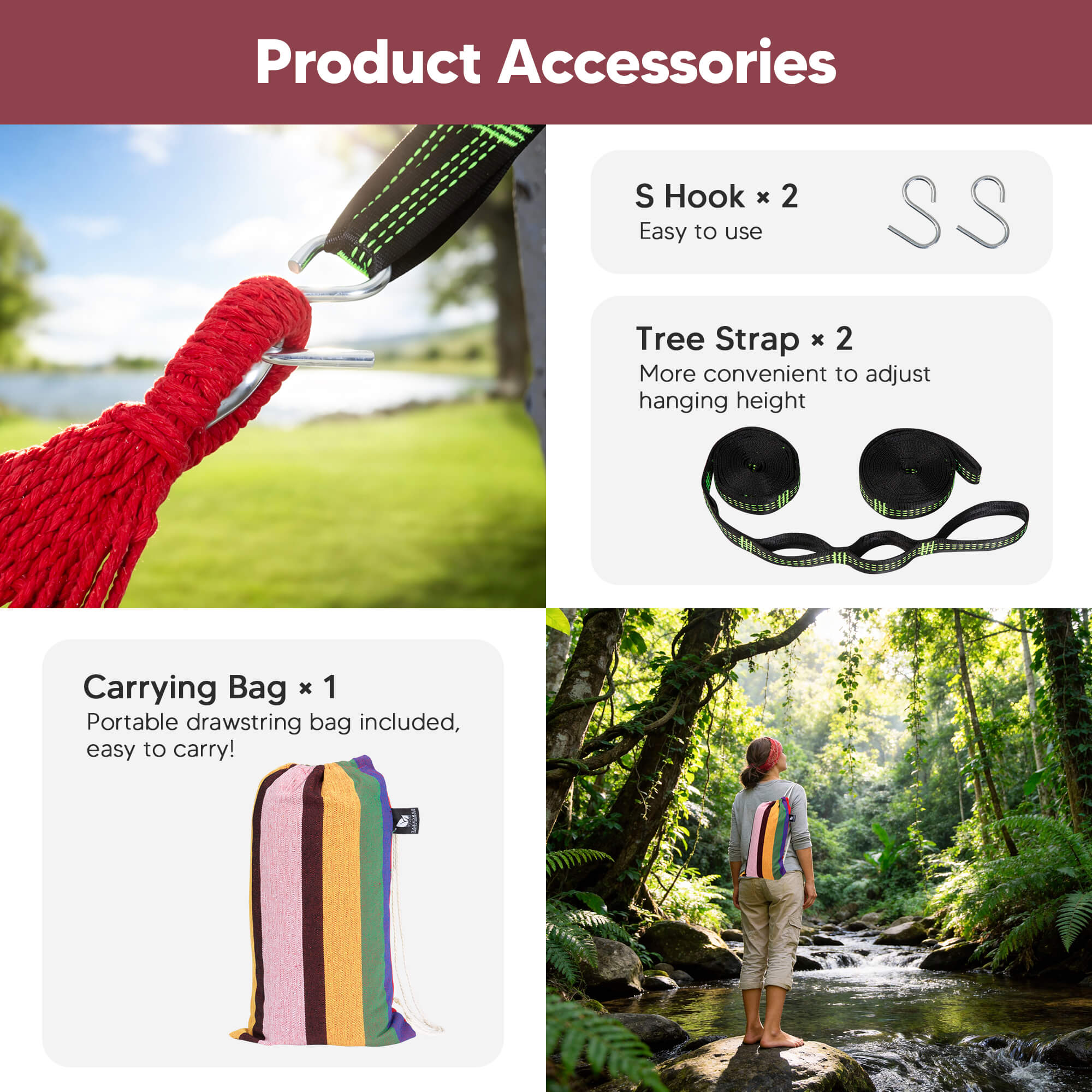 canping hammocks#color_red-stripes